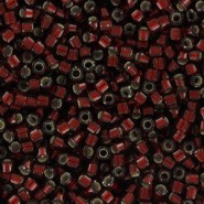 Miyuki Delica Perlen 11/0 - Silver lined glazed dark cranberry DB-1685 